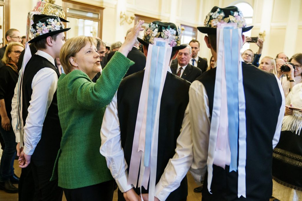 Angela Merkel in Sibiu/Hermannstadt