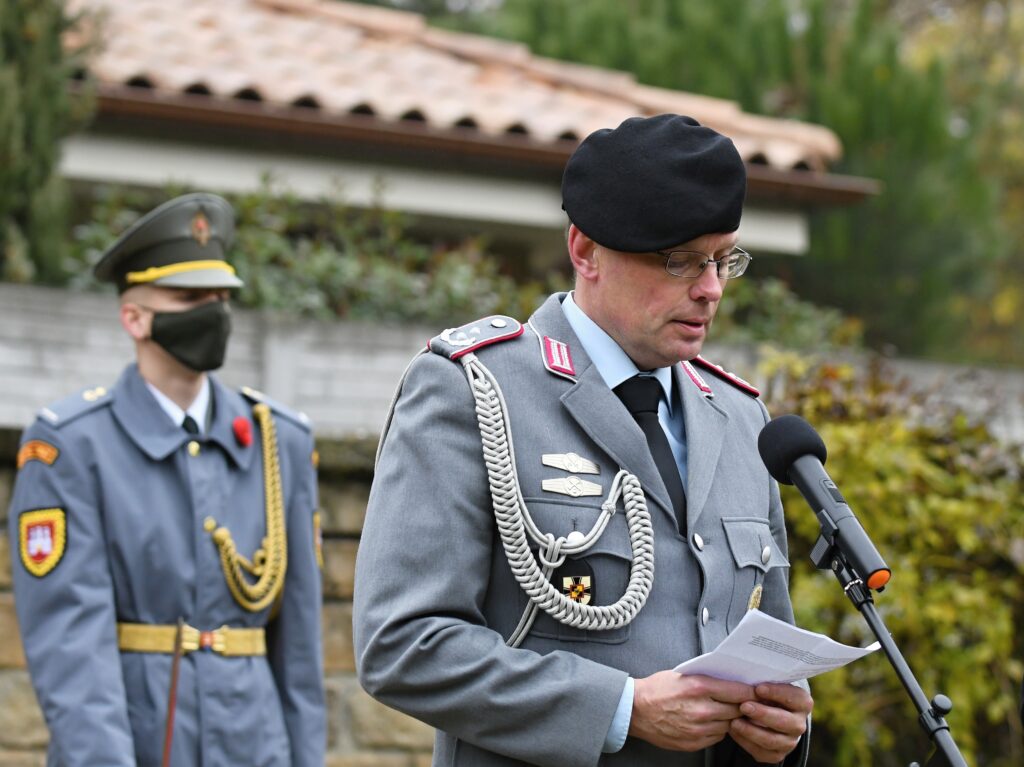 Die Festansprache hielt Oberstleutnant i. G. Rüdiger Heinrich