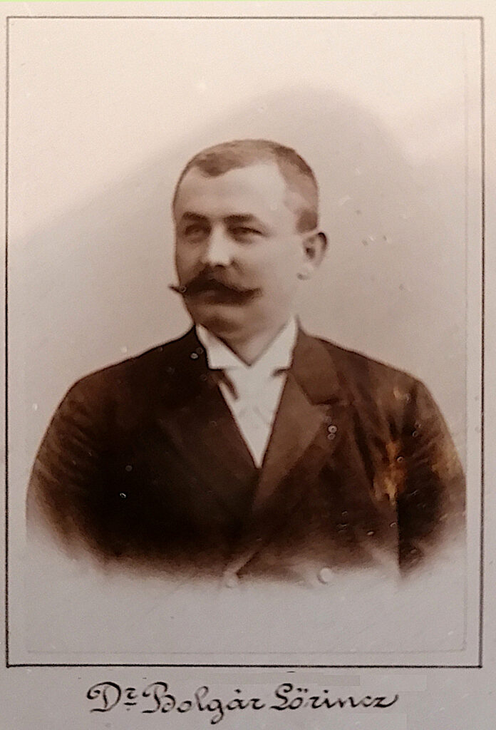 Dr. Laurenz/Lörincz Bolgár im Jahr 1896