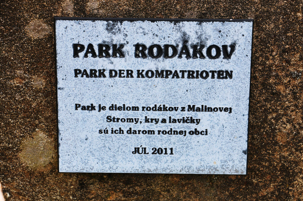 Park in Malinova/Zeche
