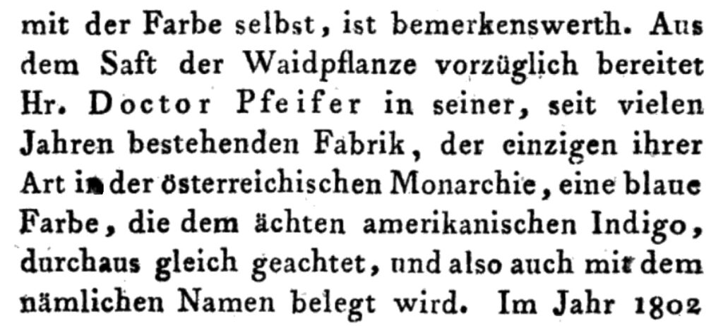 Auch im Buch „Reisen durch Ungern und angränzende Länder“ des Reichsgrafen Teleki von Szék aus dem Jahr 1805 findet Pfeiffers Arbeit Beachtung.