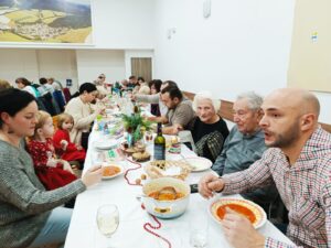 Weihnachtsfeier in Zeche/Malinova
