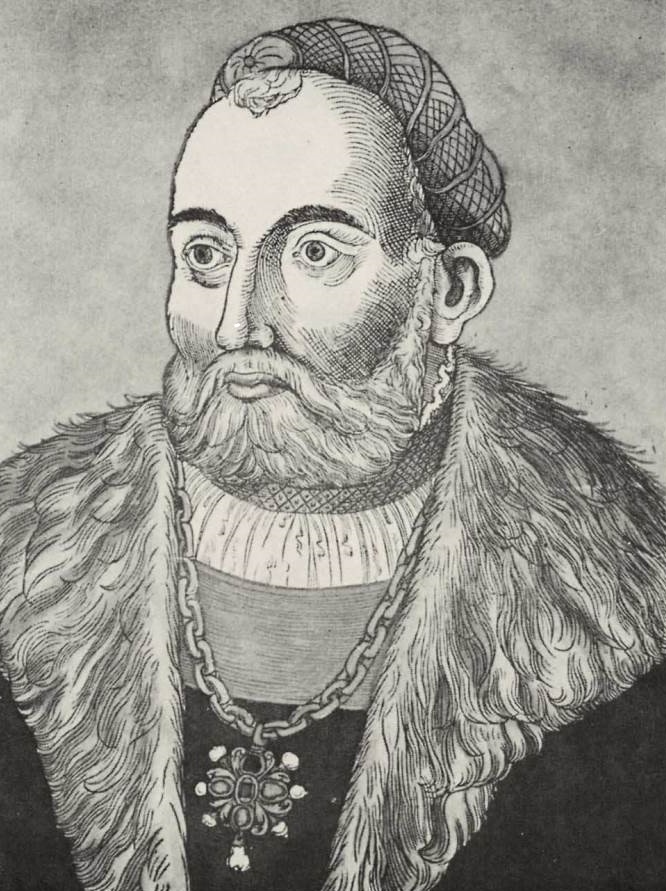 Johann Zápolya (1487-1540), Stich von Erhard Schön