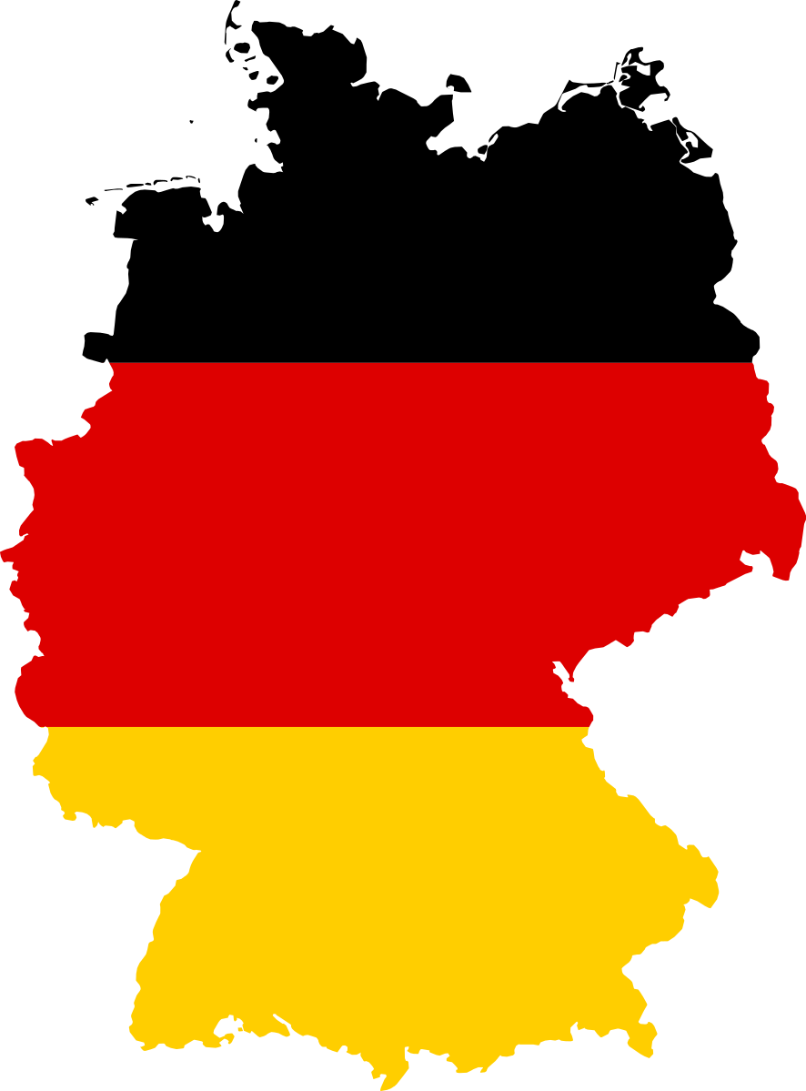 Landkarte Deutschlands