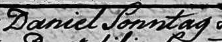 Die Schreibweise „Sonntag“ finden wir 1843 für den Namen des Großvaters.