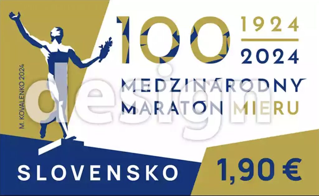 Sonderbriefmarke zum 100. Friedensmarathon