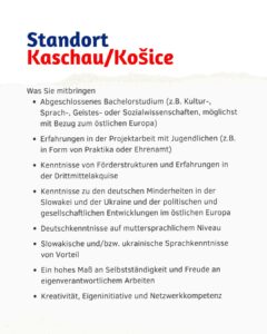 ifa-Kulturmanager in Kaschau/Košice